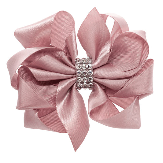 Elegant sateng sløyfe med Rhinestones - Den lille prikken over i'en