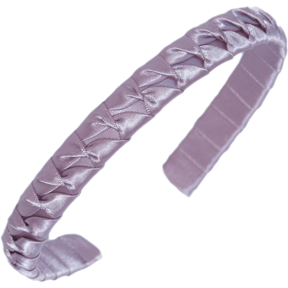 Hårbøyle flettet satengbånd