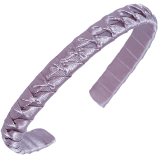 Hårbøyle flettet satengbånd