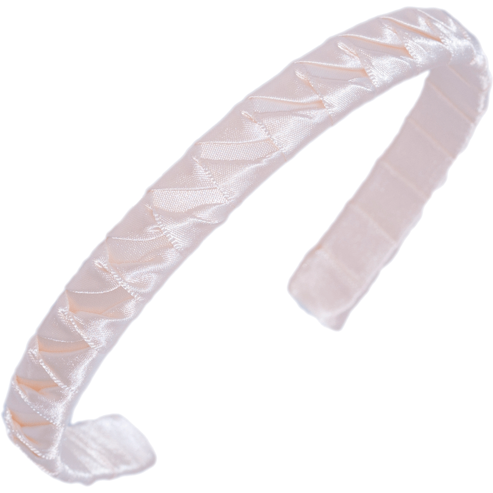 Hårbøyle flettet satengbånd