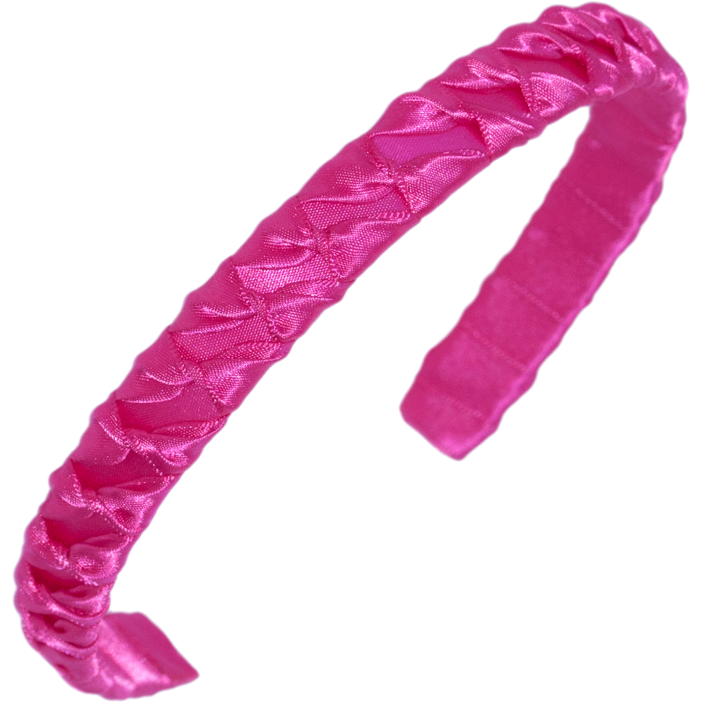 Hårbøyle flettet satengbånd