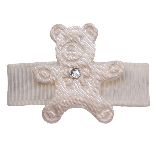 Hårspenne med baby bamse