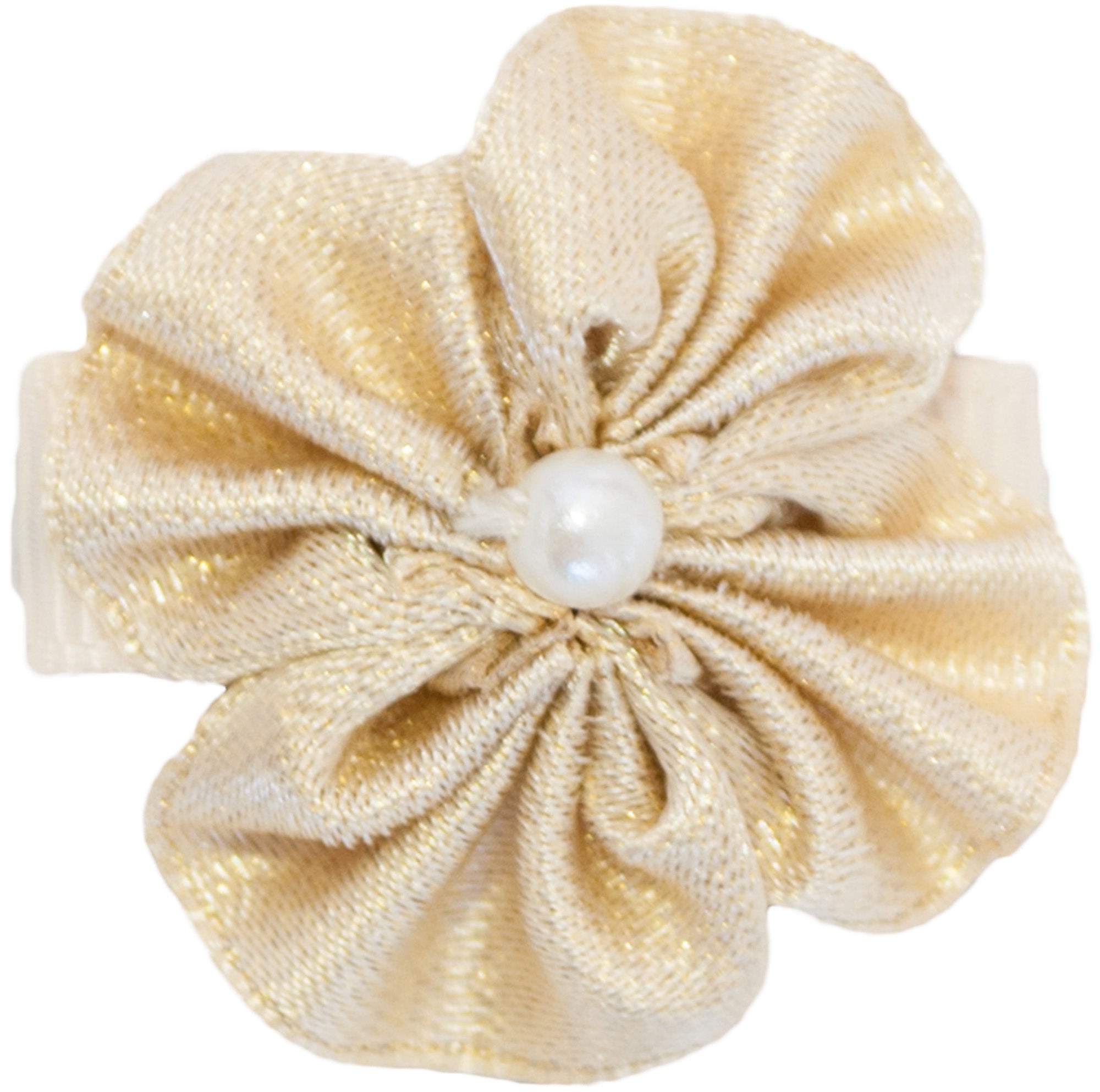 Hårsløyfe baby metallic blomst