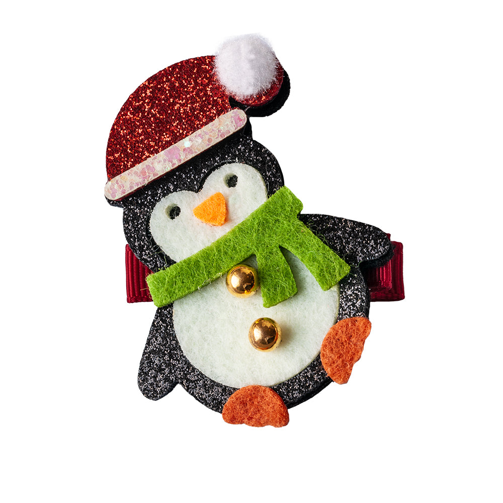 Hårspenne med pingvin