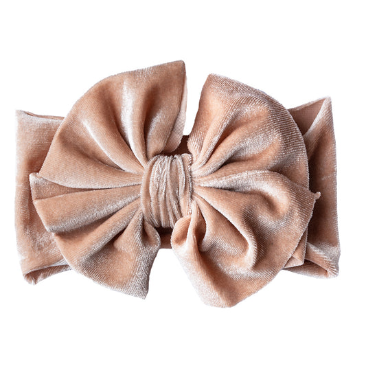 Hårbånd med veloursløyfe på