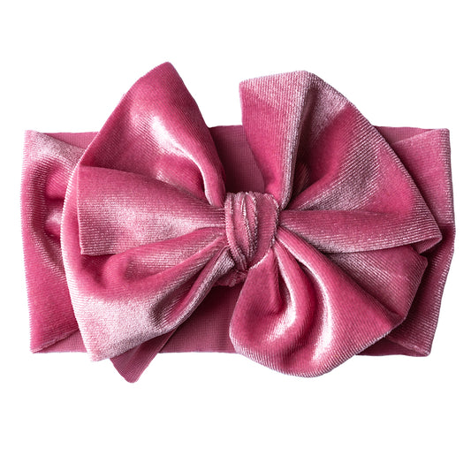 Hårbånd med veloursløyfe på