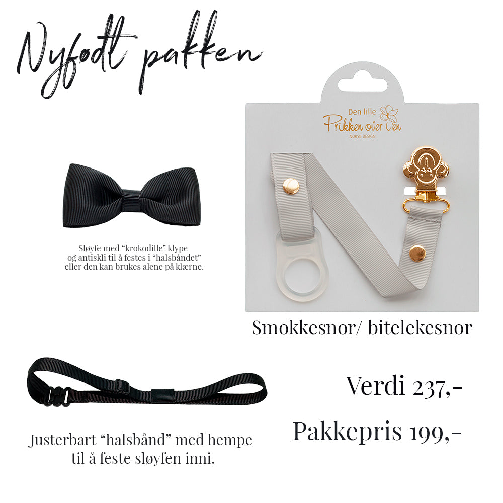 Smokkesnor nyfødt pakke gutt