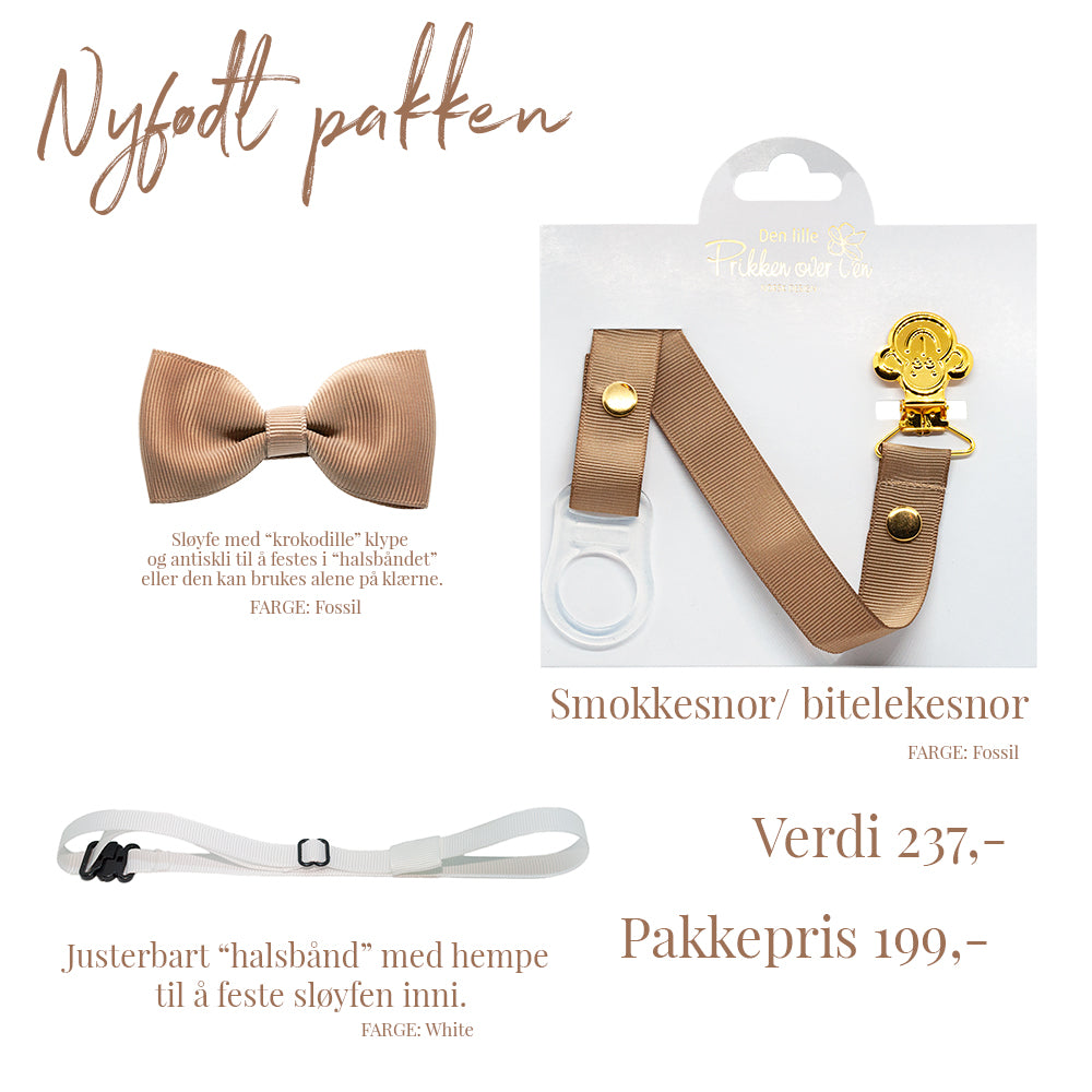 Smokkesnor nyfødt pakke gutt
