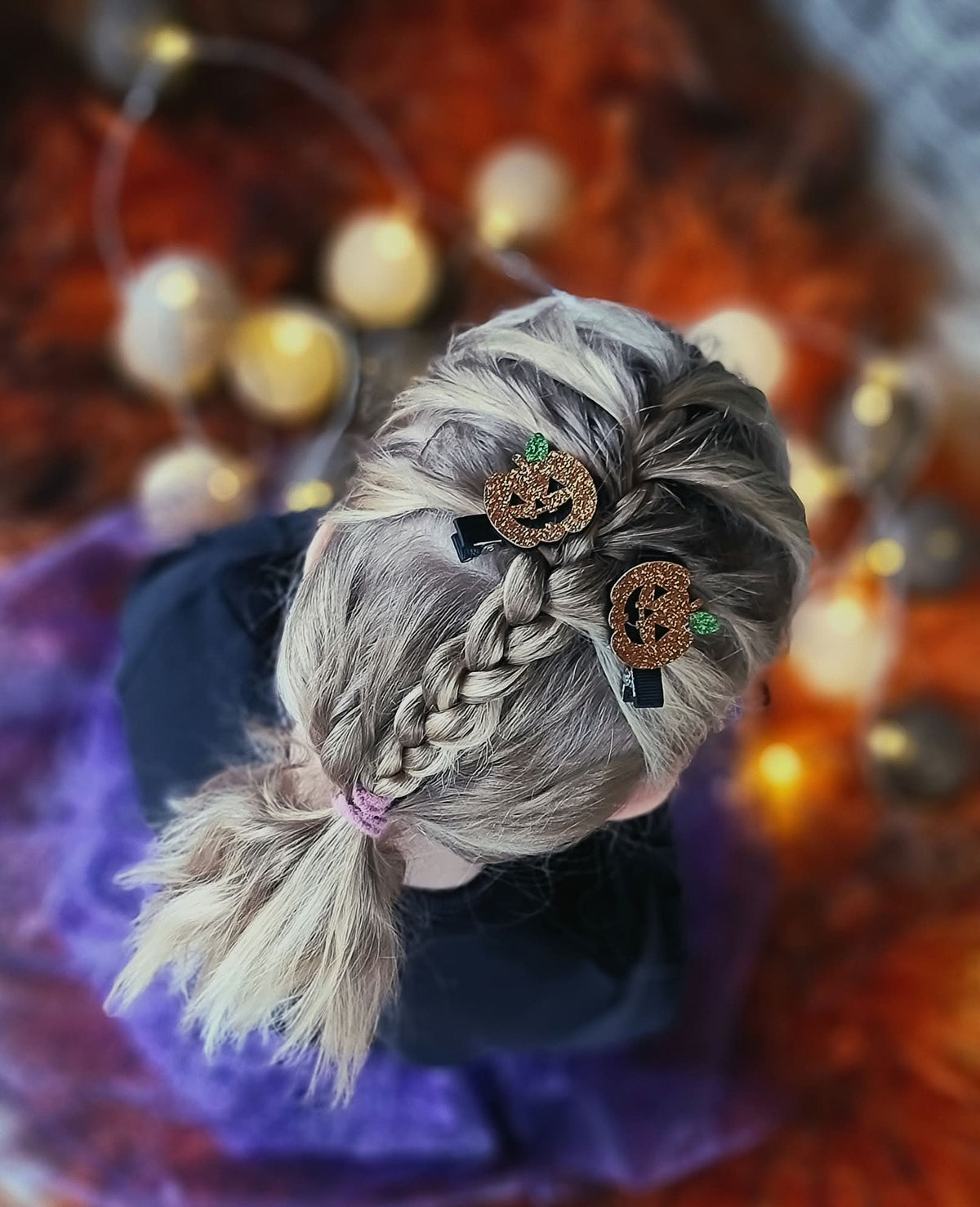 Hårspenne med gresskar